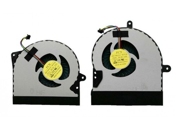 Ventilator CPU GPU v kompletu levi in desni za prenosnik ASUS G751 G751J G751M G751JY G751JM G751JT 4 PIN 0,5A 5V
